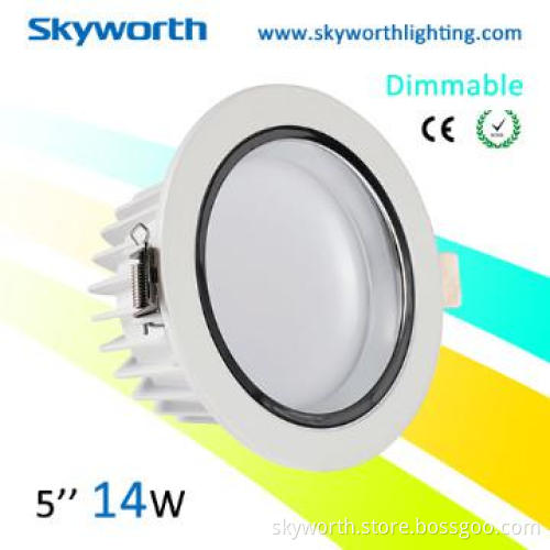 LED Downlights AC180-220V 4.5W-28W CE & RoHS Dimmable